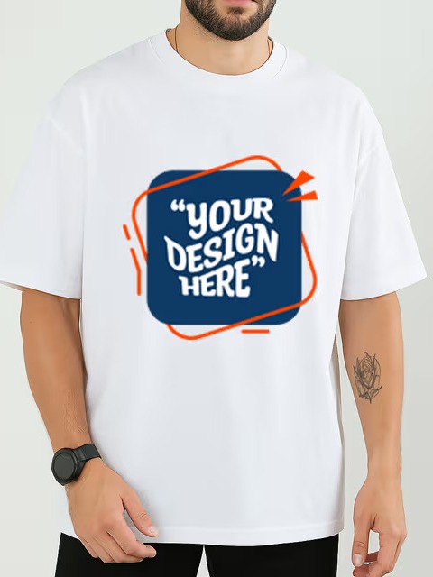 Oversized Graphic T-Shirt — DTF Full Front Custom Print