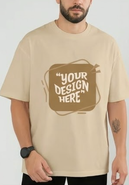 Oversized Graphic T-Shirt — DTF Full Front Custom Print