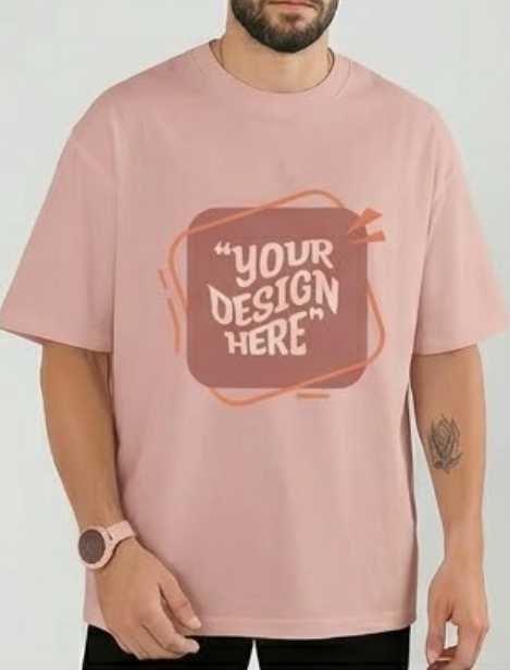 Oversized Graphic T-Shirt — DTF Full Front Custom Print