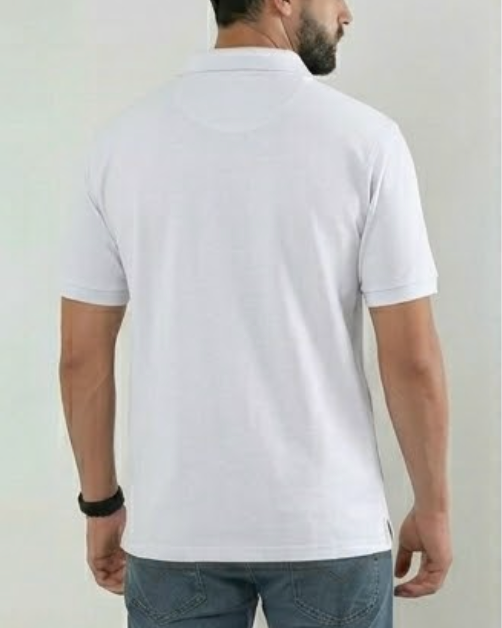 Polo Collar Branded T-Shirt — Cotton DTF Print Corporate