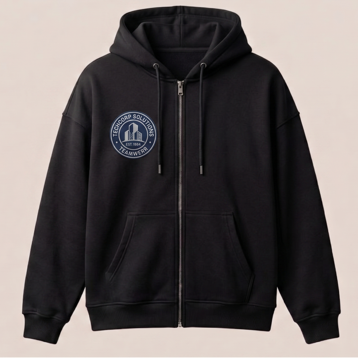 Embroidered Zip-up Hoodie — Corporate or Sports Team