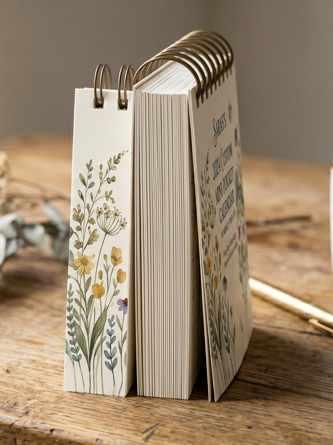 Mini Pocket Calendar — A6 Weekly Tear-off Personalised — image 3 of 3