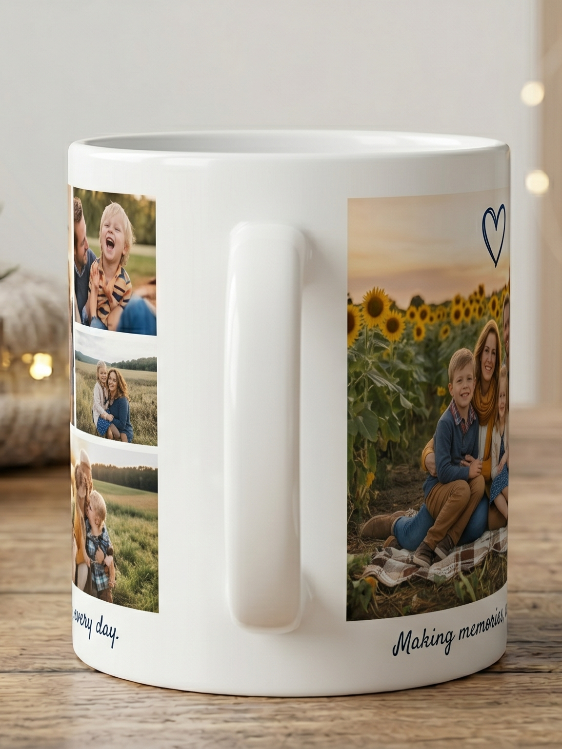 Custom Photo Ceramic Mug — Full Wrap 325ml White Base — image 3 of 3
